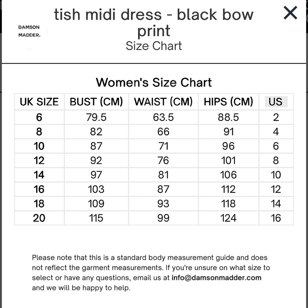 New Damson Madder Tish midi dress in black bow print - Picture 11 of 11